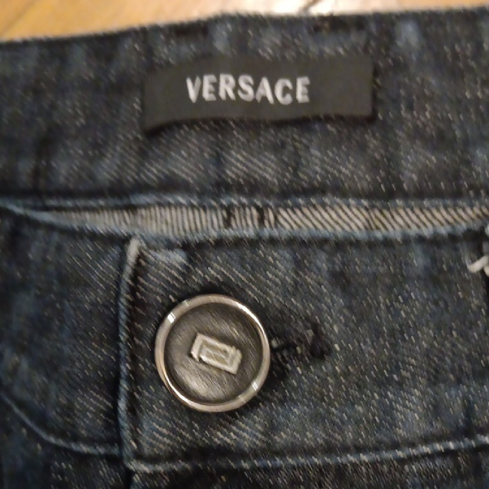 Versace Black Relaxed Jeans EUC - Picture 3 of 9